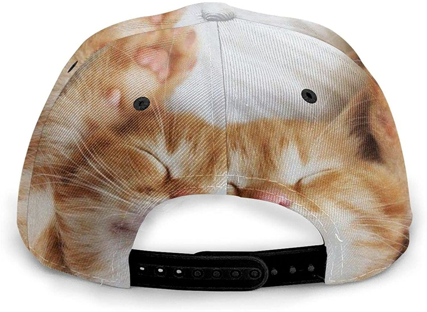 Cute Kitten Print Casual Baseball 3D Cap Adjustable Twill Sports Dad Hats For Unisex Trucker Hats Custom Hats Gifts For Men & Women
