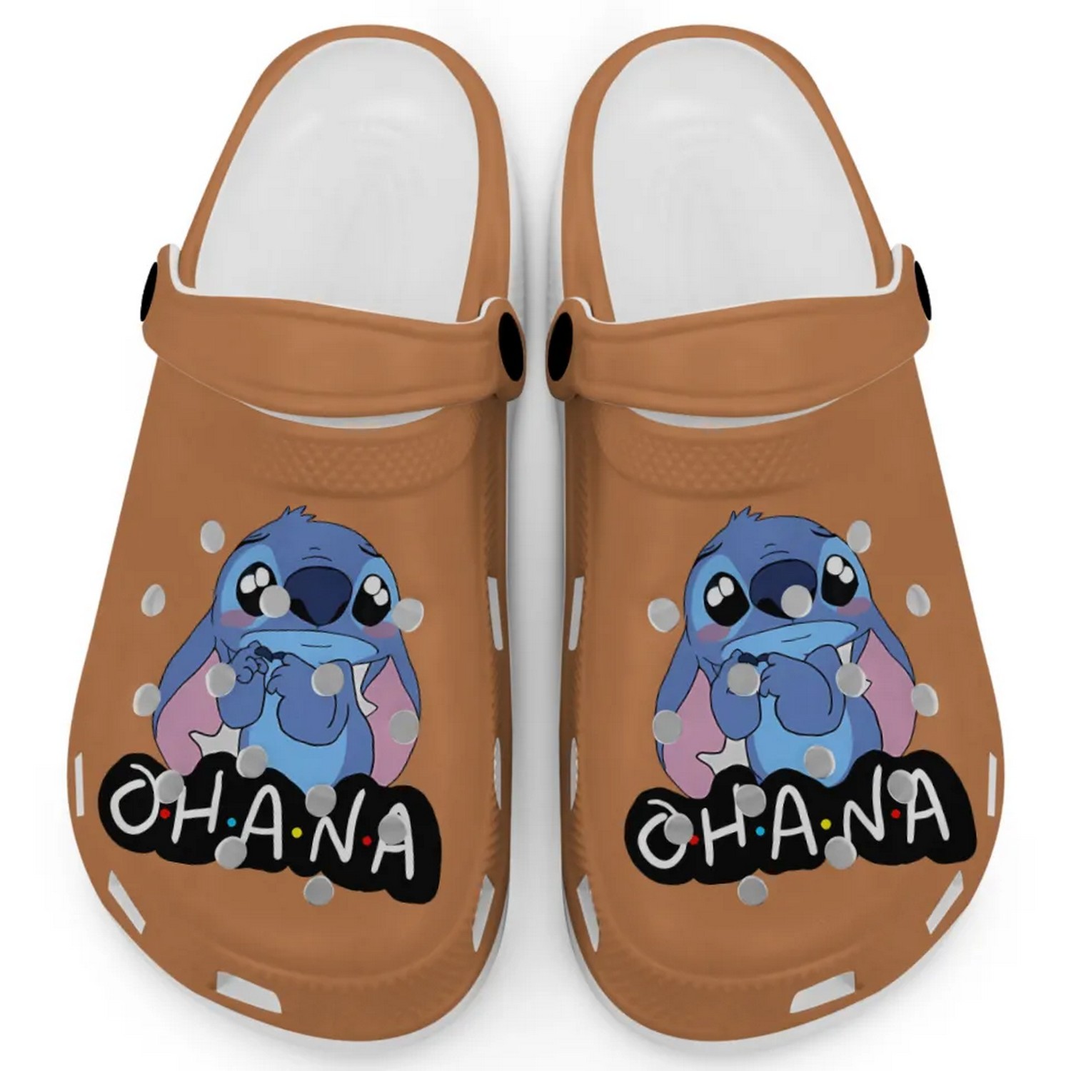 Cute Ohana Stitch Cartoon Yam Crocs Crocband Clogs Shoes Comfortable For Men Women and Kids
