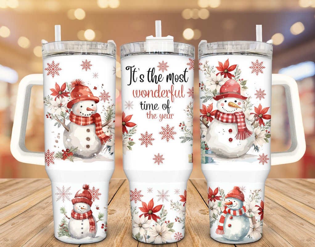 Cute Snowman Custom Stanley Cup 40 oz 30 oz Tumbler With HandleTVC2301939