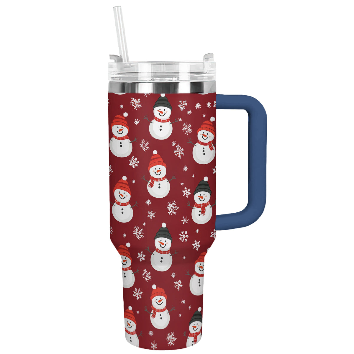 Cute Snowman Pattern Christmas Custom Stanley Cup 40 oz 30 oz Tumbler With HandleTVC2301502