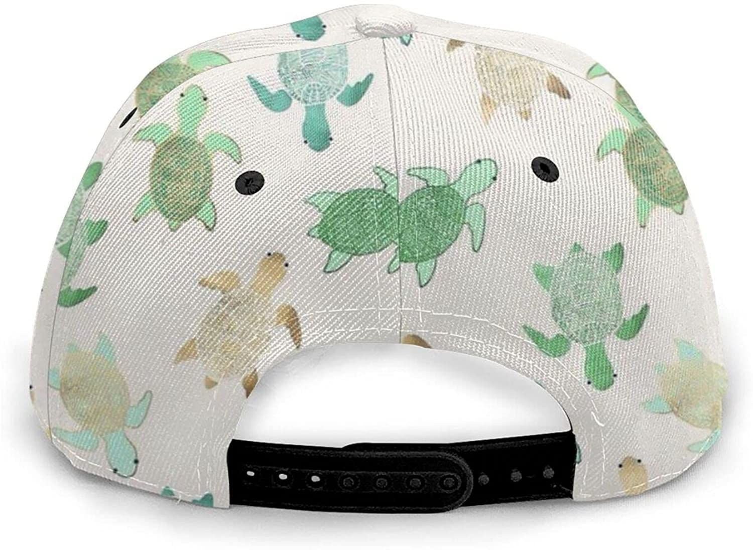 Cute Turtle Print Classic Baseball 3D Cap Adjustable Twill Sports Dad Hats For Unisex Trucker Hats Custom Hats Gifts For Men & Women