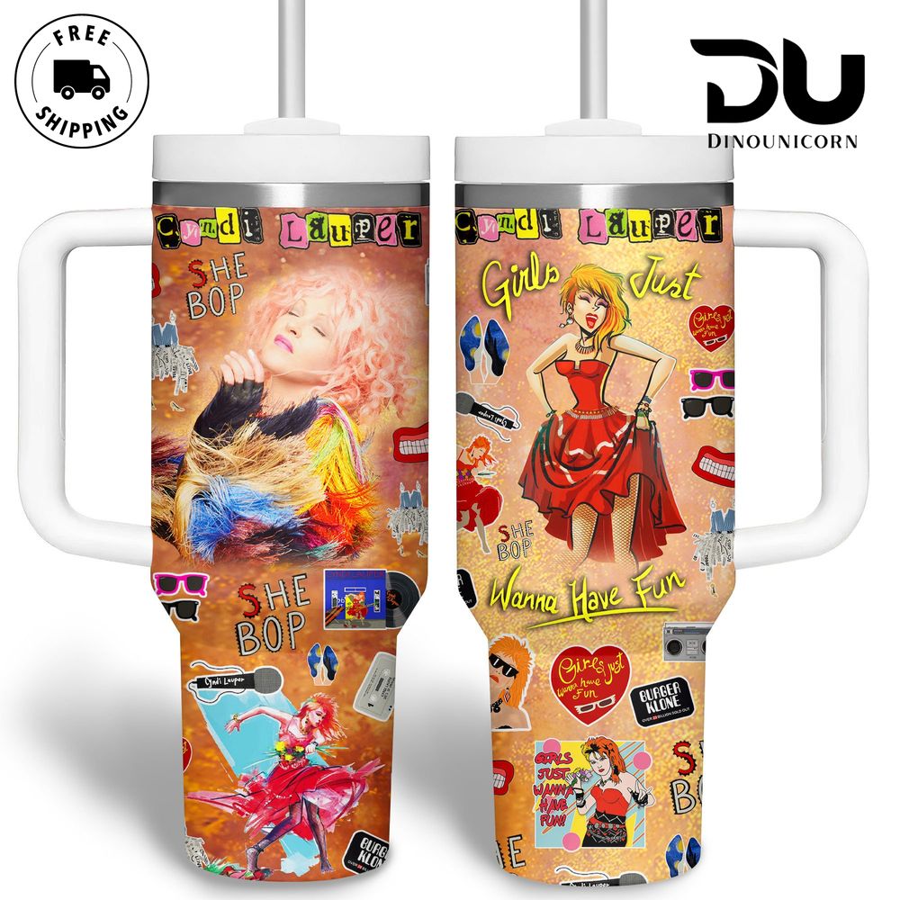 Cyndi Lauper Music Custom Stanley Cup 40 oz 30 oz Tumbler With HandleTVC2301711 - Image 4
