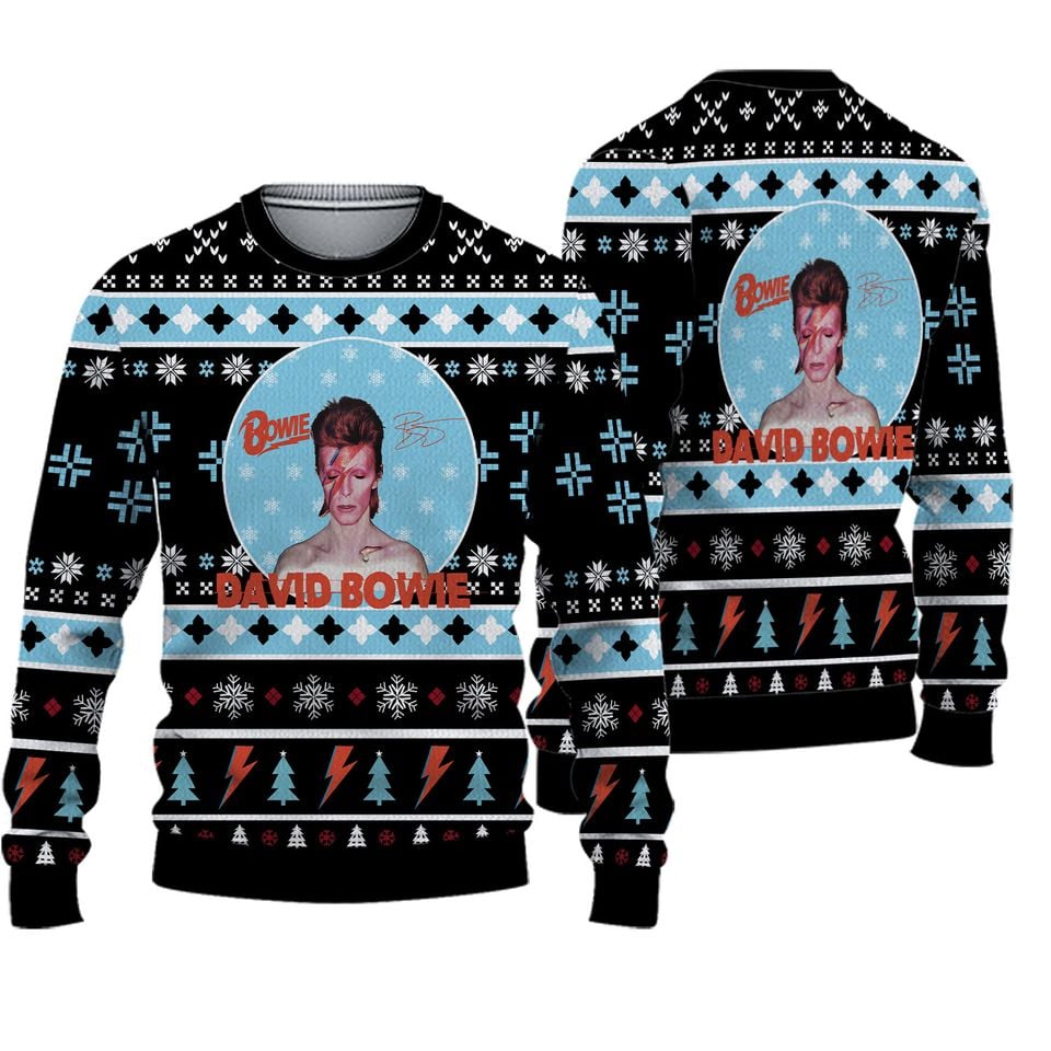 D.Bowie Ugly Sweater Christmas, Christmas 3D Sweater