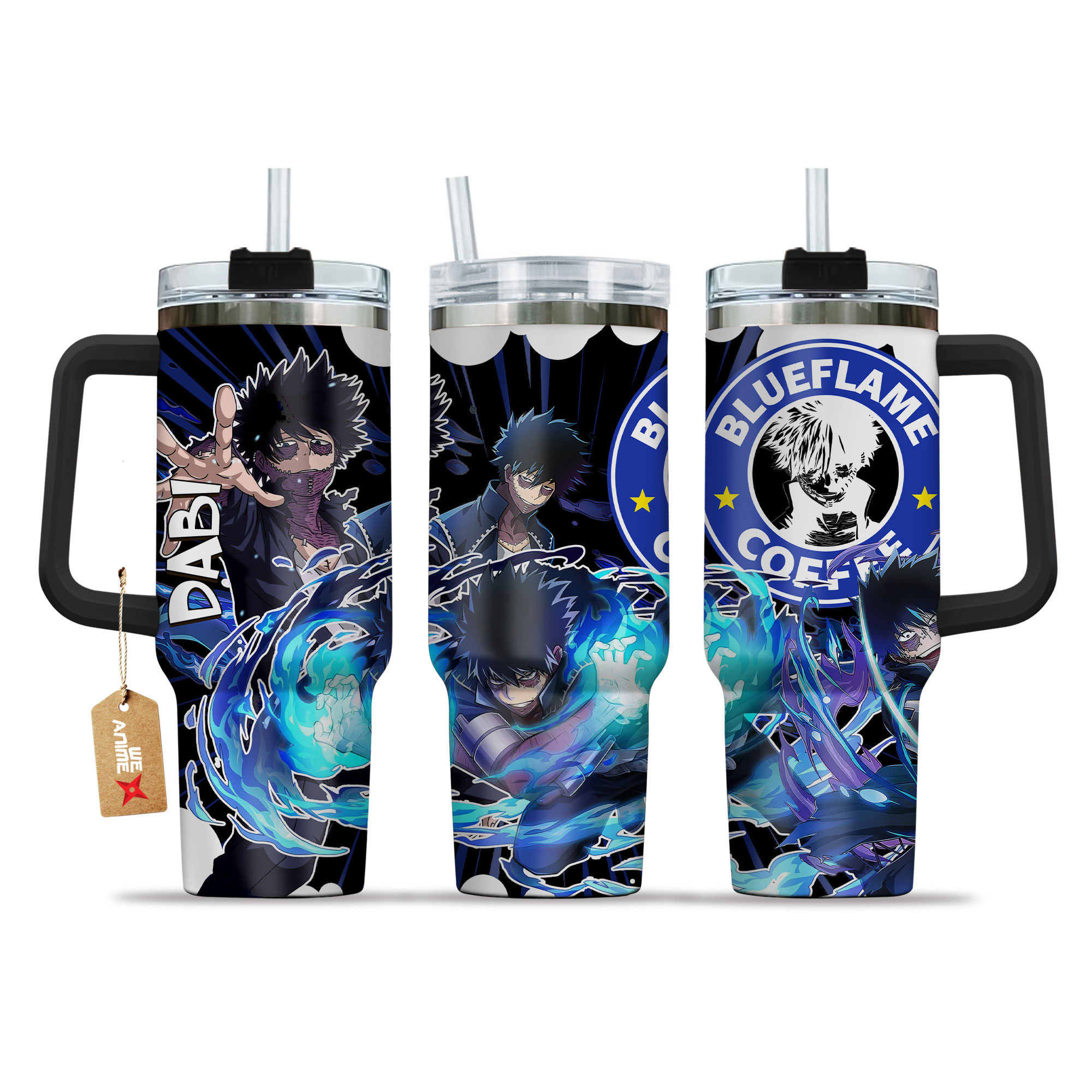 Dabi (Blueflame) My Hero Academia Anime Custom Stanley Cup 40 oz 30 oz Tumbler With HandleTVC2301151