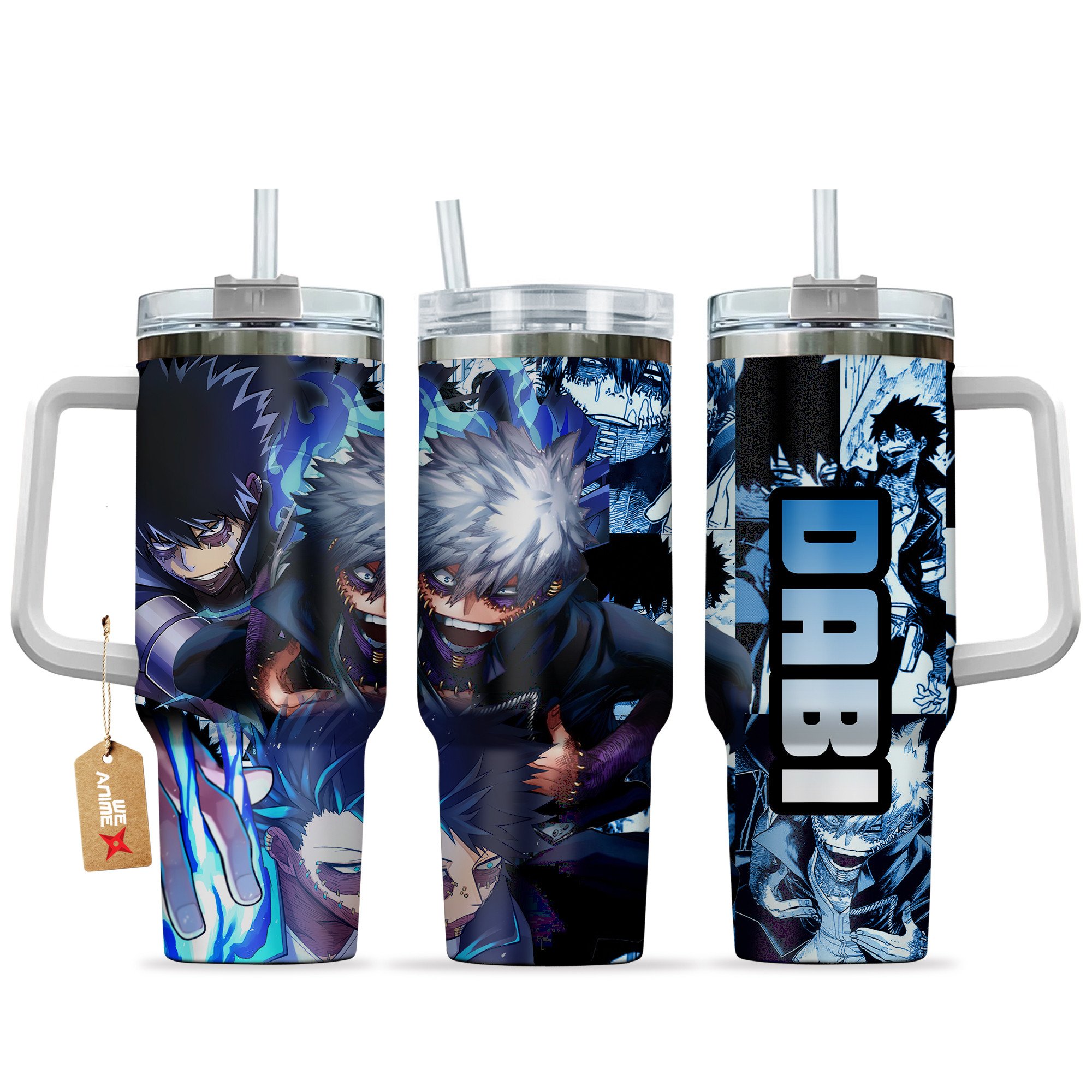Dabi (Blueflame) My Hero Academia Anime Custom Stanley Cup 40 oz 30 oz Tumbler With HandleTVC2301151