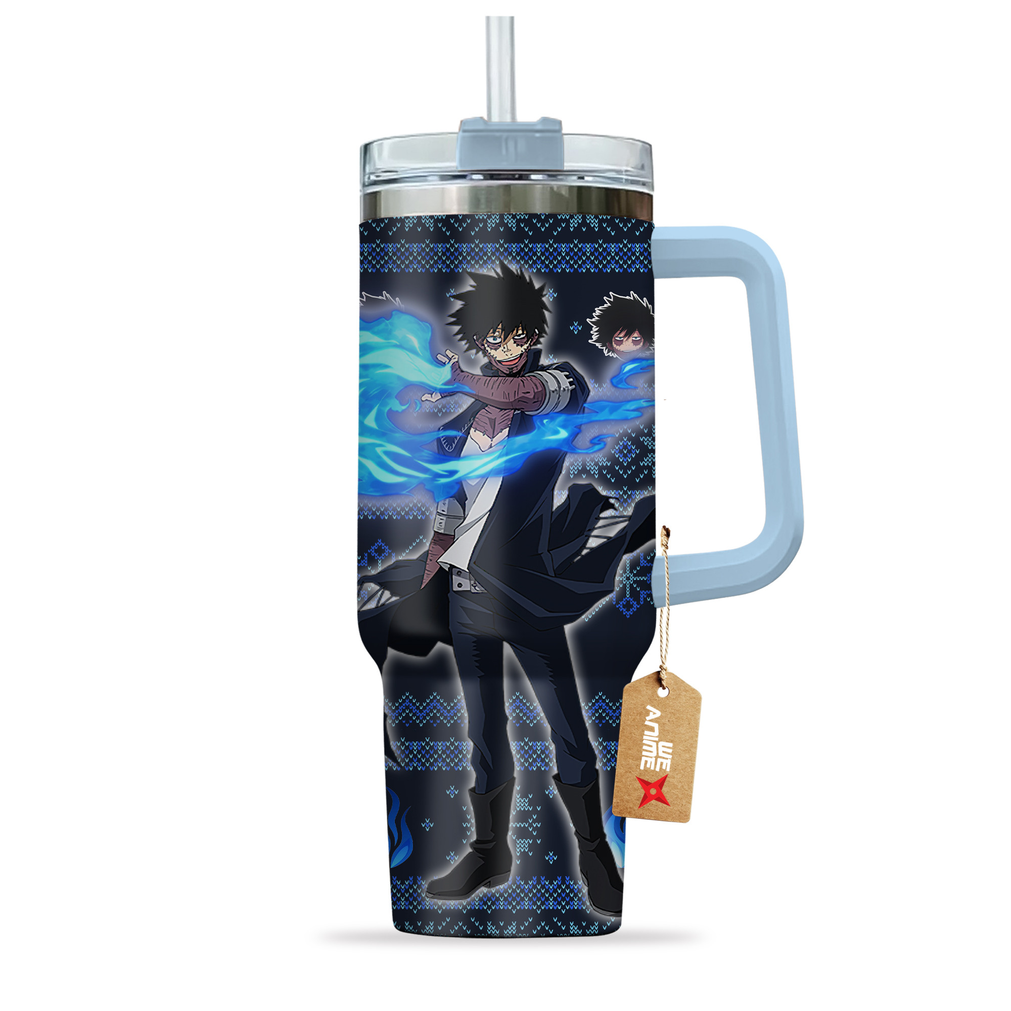 Dabi Blueflame My Hero Academia Anime Custom Stanley Cup 40 oz 30 oz Tumbler With HandleTVC2301164 - Image 4