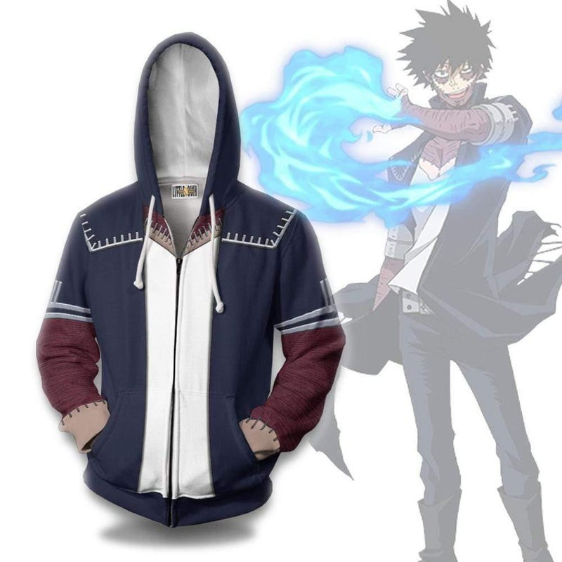 Dabi Cosplay Costume My Hero Academia 3D All Over Print Hoodie, Zip Hoodie