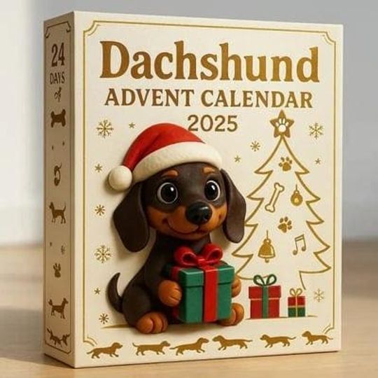 Dachshund Advent Calendar 2025, Mini Dog Figurine Set, Christmas Countdown Gift, Wiener Dog Decor, Puppy Lover Holiday Toy - Image 8