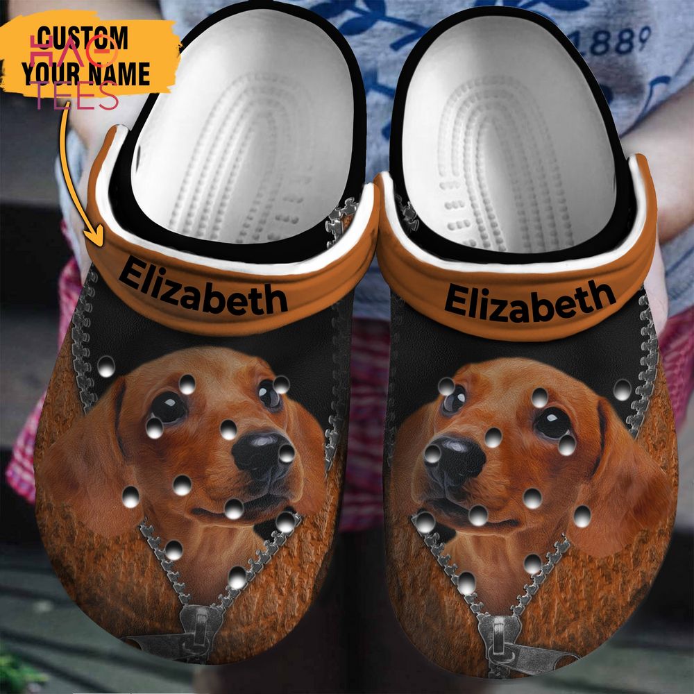 Dachshund Brown Animal Crocs Crocband Clogs Shoes Comfortable For Men Women and Kids