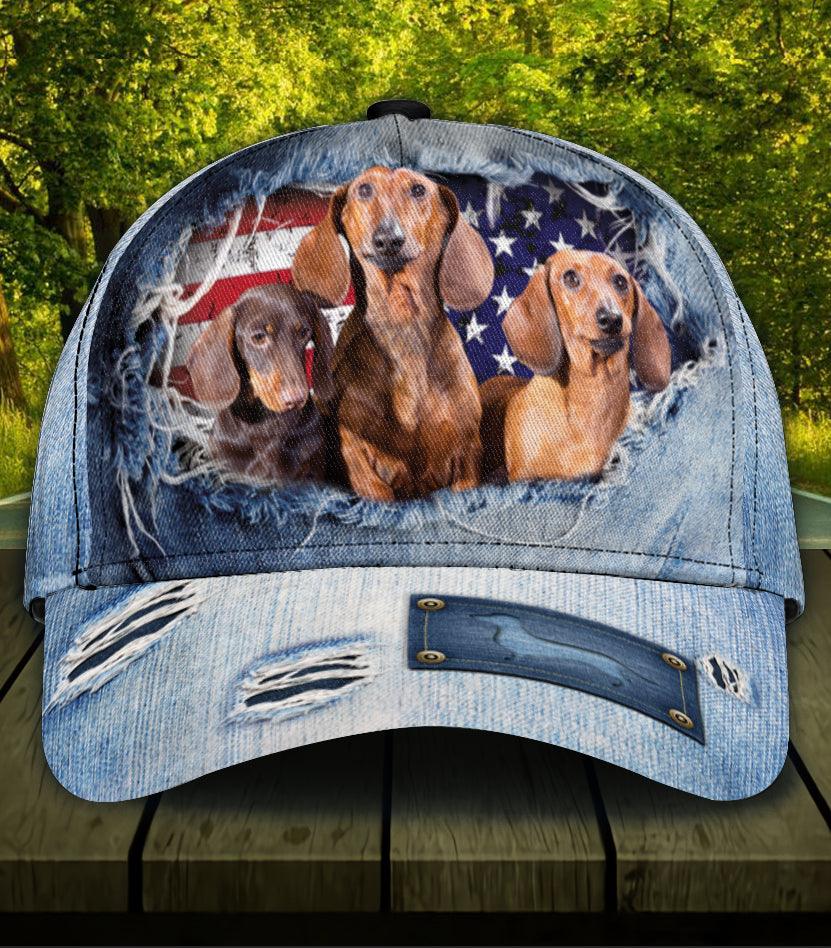 Dachshund Classic Cap, Gift for Dachshund Lovers Trucker Hats Custom Hats Gifts For Men & Women