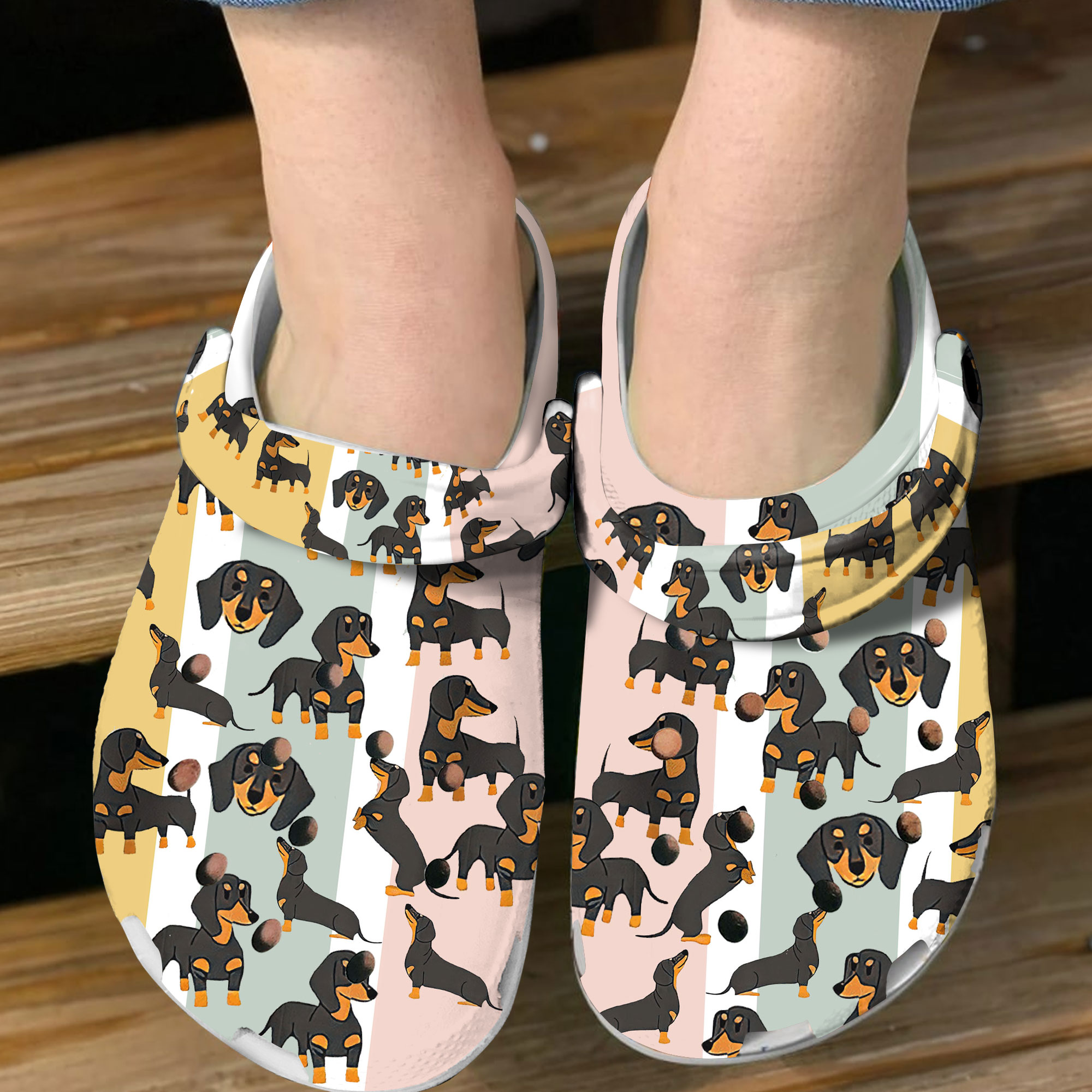 Dachshund Dog Animal Crocs Crocband Clogs Shoes Comfortable For Men Women and Kids