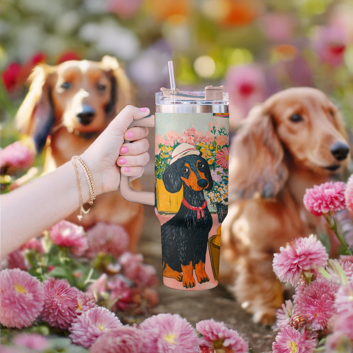 Dachshund Dog Custom Stanley Cup 40 oz 30 oz Tumbler With HandleTVC2301307 - Image 3