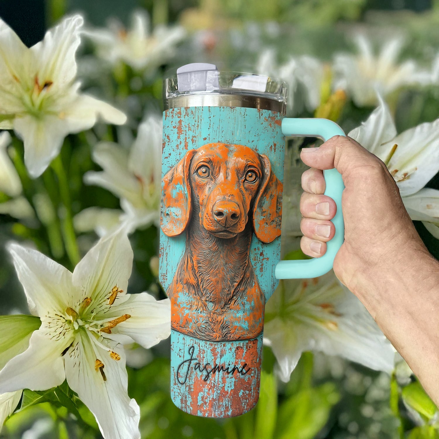 Dachshund Dog Custom Stanley Cup 40 oz 30 oz Tumbler With HandleTVC2301308 - Image 3