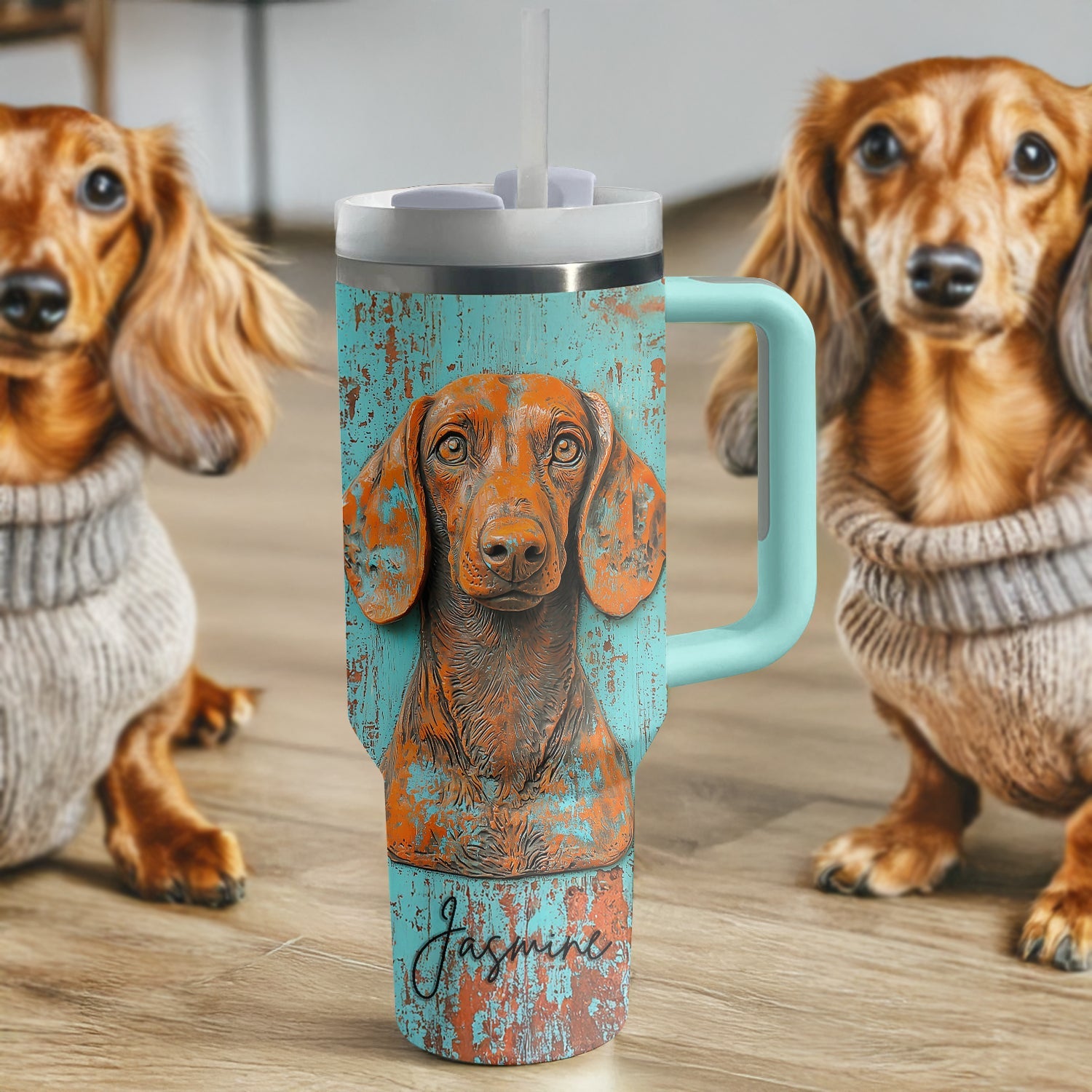 Dachshund Dog Custom Stanley Cup 40 oz 30 oz Tumbler With HandleTVC2301308 - Image 4