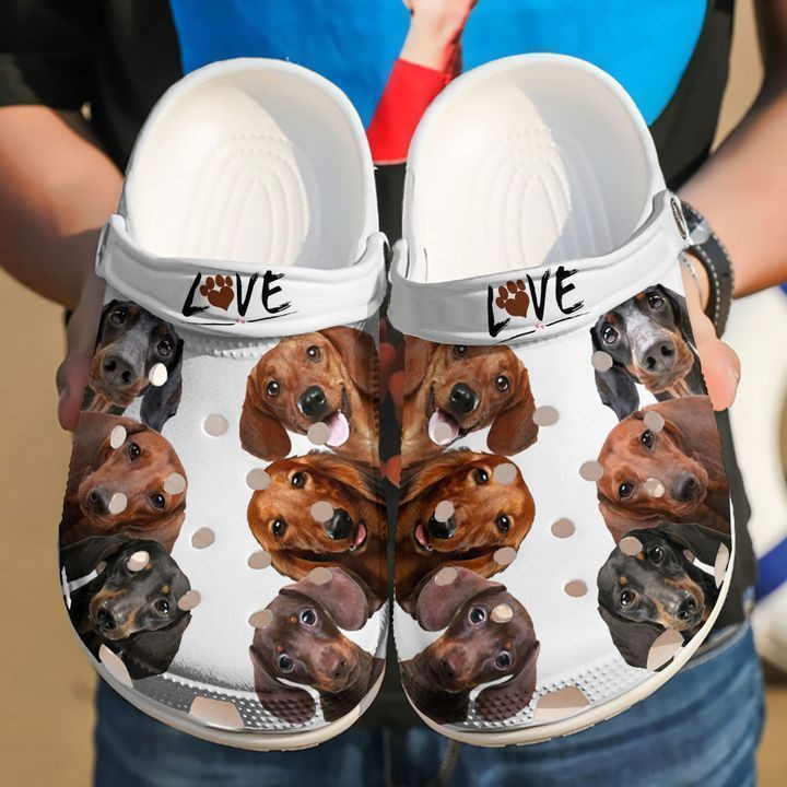 Dachshund Doxies Love Classic Clogs Shoes
