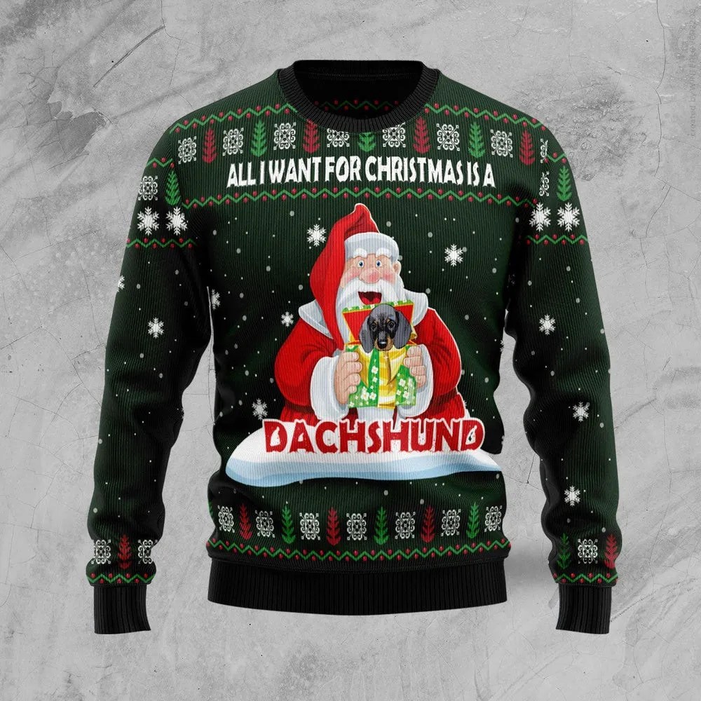 Dachshund Gift Ugly Christmas Sweater Gift For Christmas