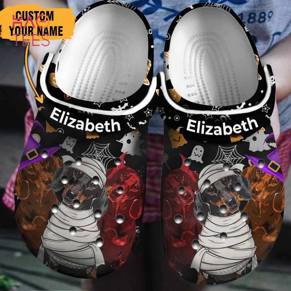 Dachshund Halloween Animal Crocs Crocband Clogs Shoes Comfortable For Men Women and Kids