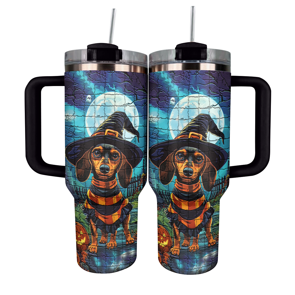 Dachshund Halloween Custom Stanley Cup 40 oz 30 oz Tumbler With HandleTVC2301585