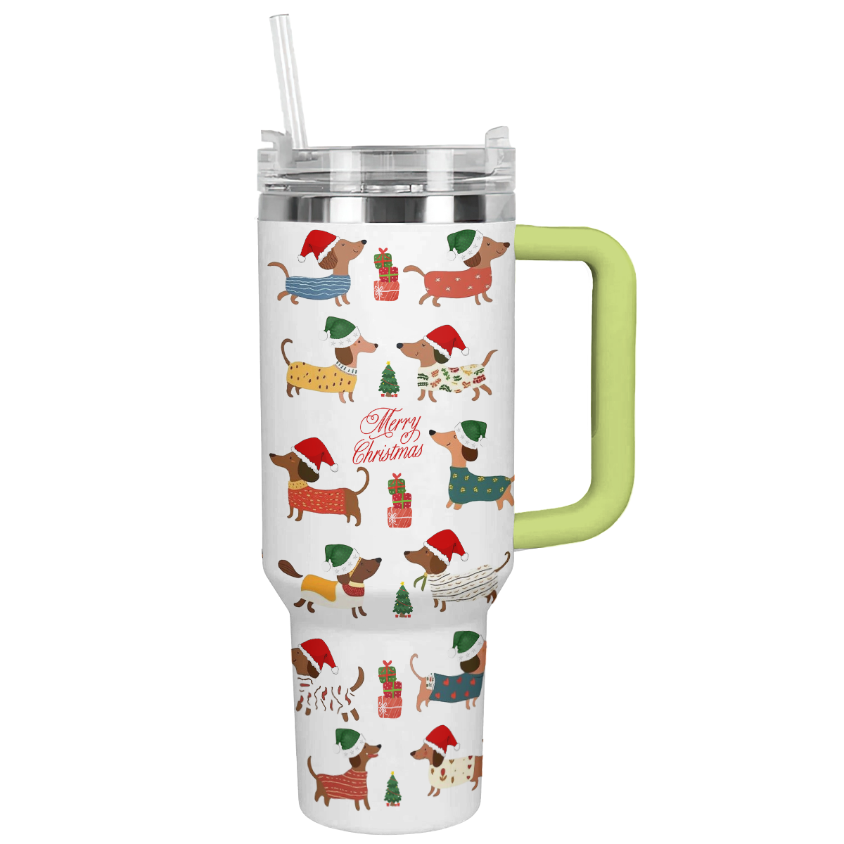 Dachshund Holiday Cheer Christmas Custom Stanley Cup 40 oz 30 oz Tumbler With HandleTVC2301495