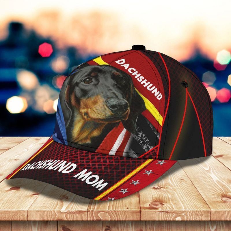 Dachshund Mom Classic Cap Baseball Cap For Dog Lovers Trucker Hats Custom Hats Gifts For Men & Women