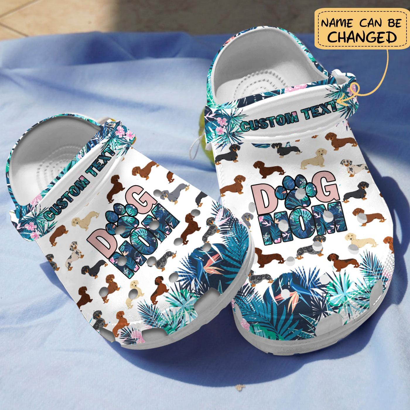 Dachshund Mom Crocs Crocband Clogs Shoes Comfortable For Men Women and Kids