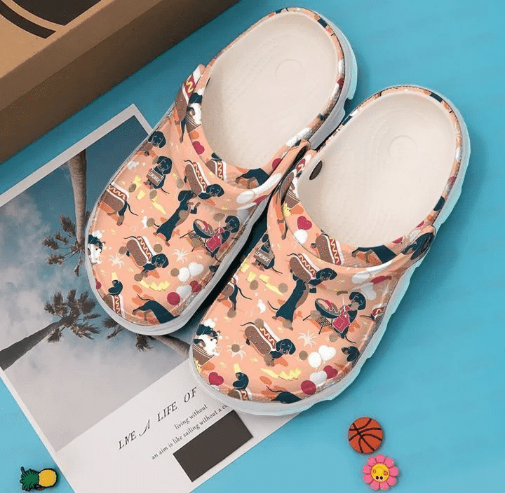 Dachshund Wiener Fun Classic Clogs Shoes