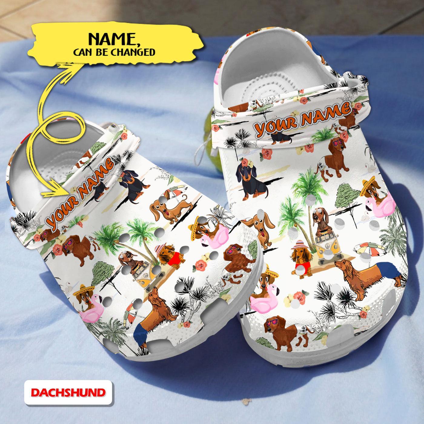 Dachshunds Crocs Crocband Clogs Shoes Comfortable For Men Women and Kids