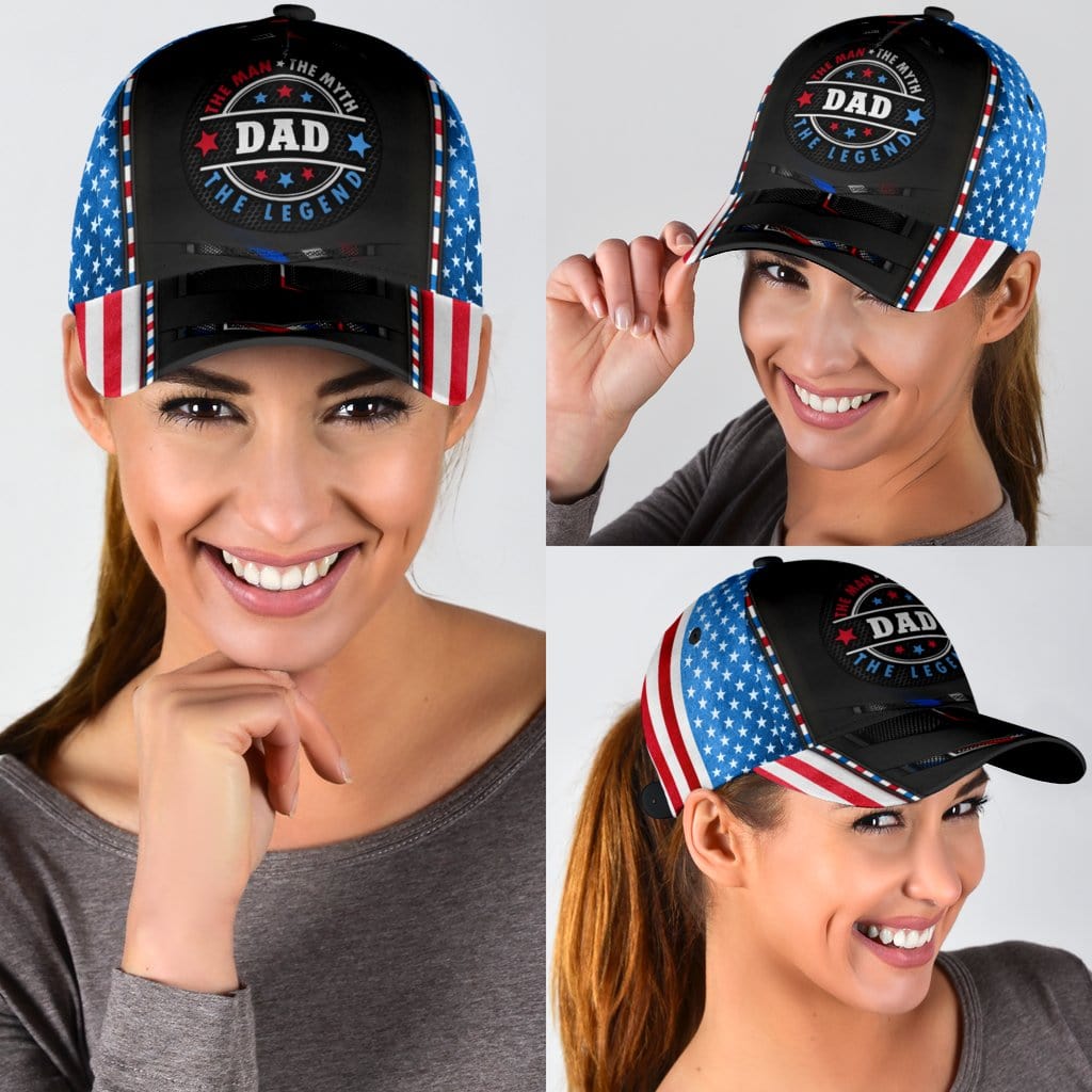DAD Baseball Cap Dad US The Myth Legend Classic Hat Trucker Hats Custom Hats Gifts For Men & Women
