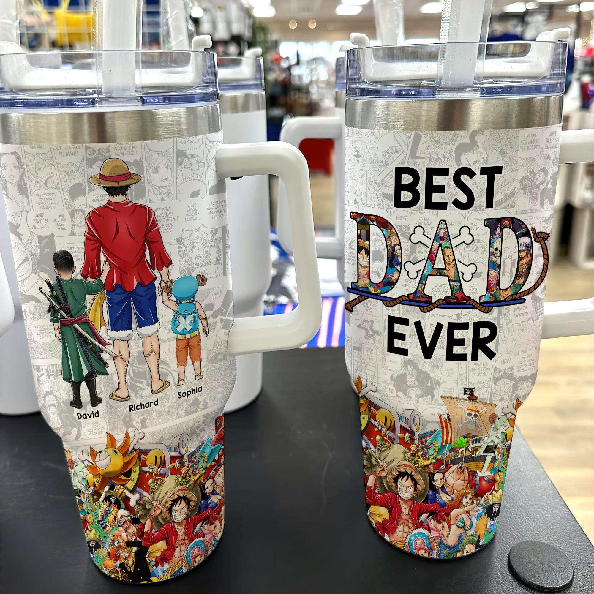 Dad One Piece Anime Custom Stanley Cup 40 oz 30 oz Tumbler With HandleTVC2301765