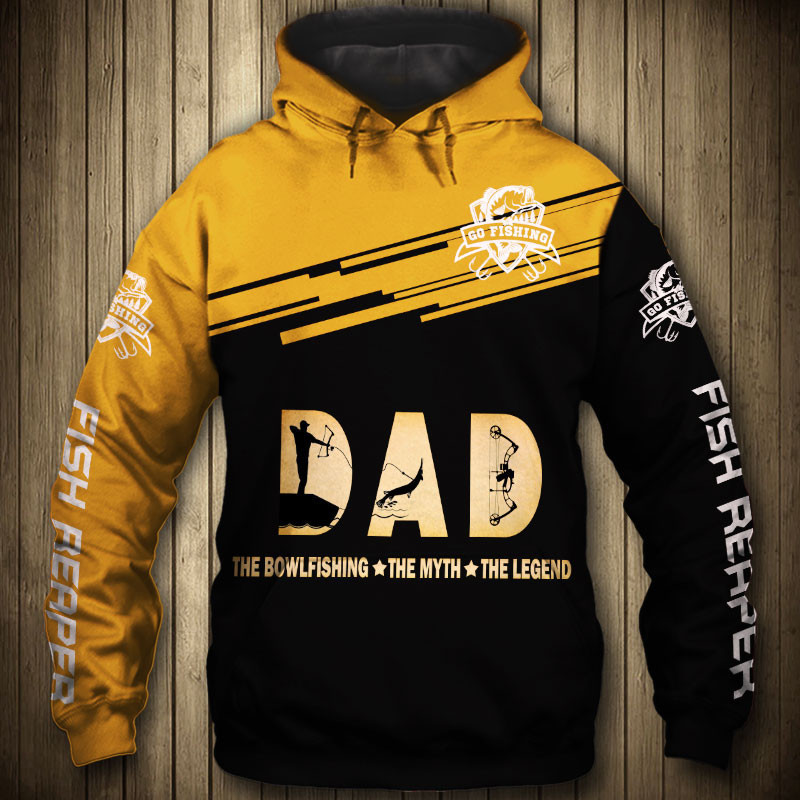 Dad The Bowfishing The Myth The Legend 3D All Over Print Hoodie, Zip Hoodie