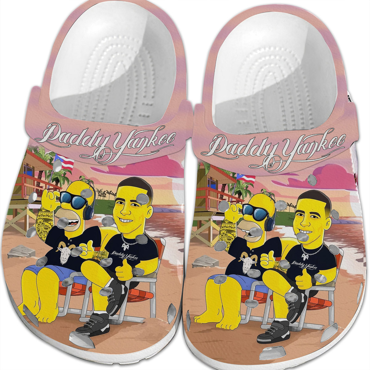 Daddy Yankee Music Crocs Crocband Clogs Shoes Comfortable For Men Women and Kids