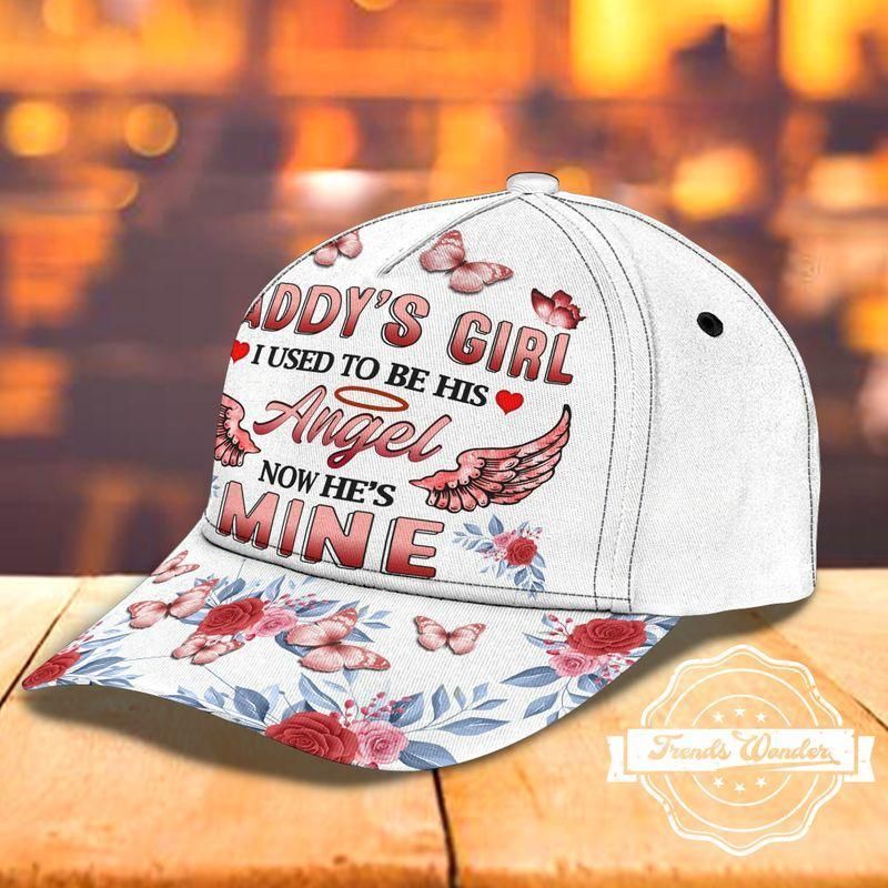 Daddy'S Girl White Classic Cap Baseball Cap Trucker Hats Custom Hats Gifts For Men & Women