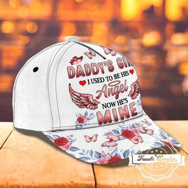 Daddy'S Girl White Classic Cap Baseball Cap Trucker Hats Custom Hats Gifts For Men & Women