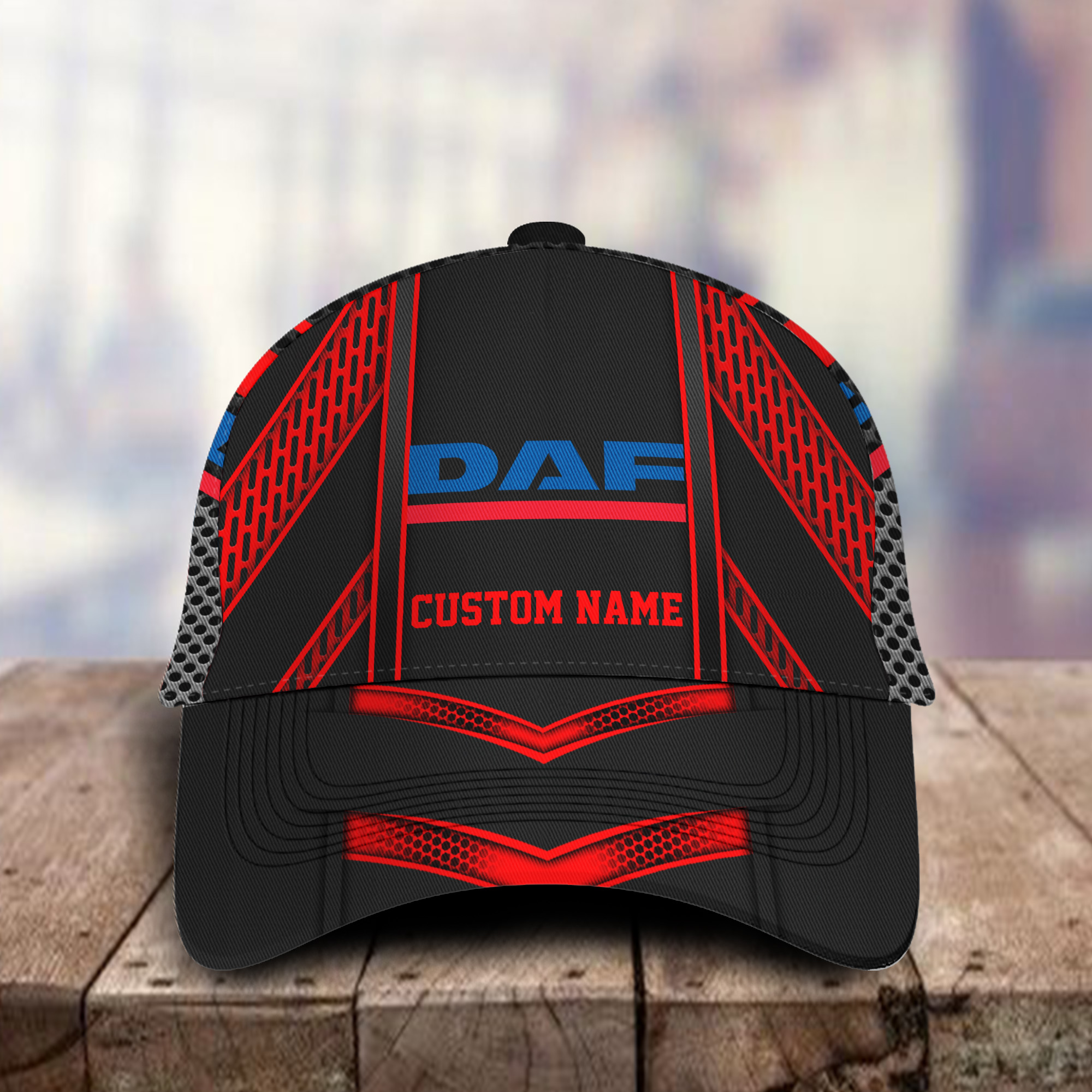 Daf 3D Classic Cap Hat Personalized Name For Men Women Trucker Hats Custom Hats Gifts For Men & Women