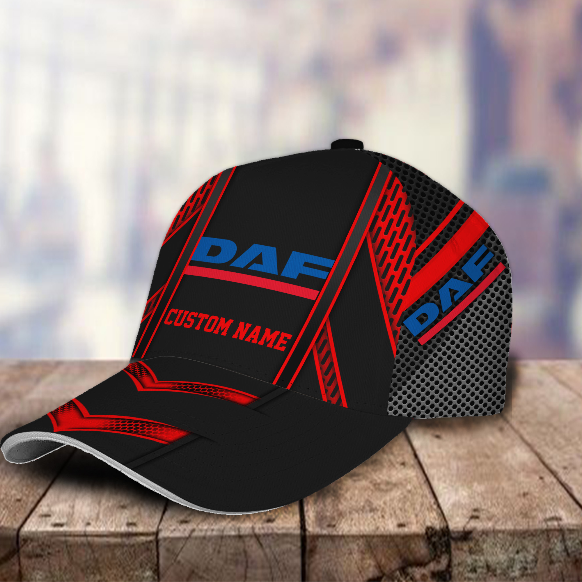 Daf 3D Classic Cap Hat Personalized Name For Men Women Trucker Hats Custom Hats Gifts For Men & Women