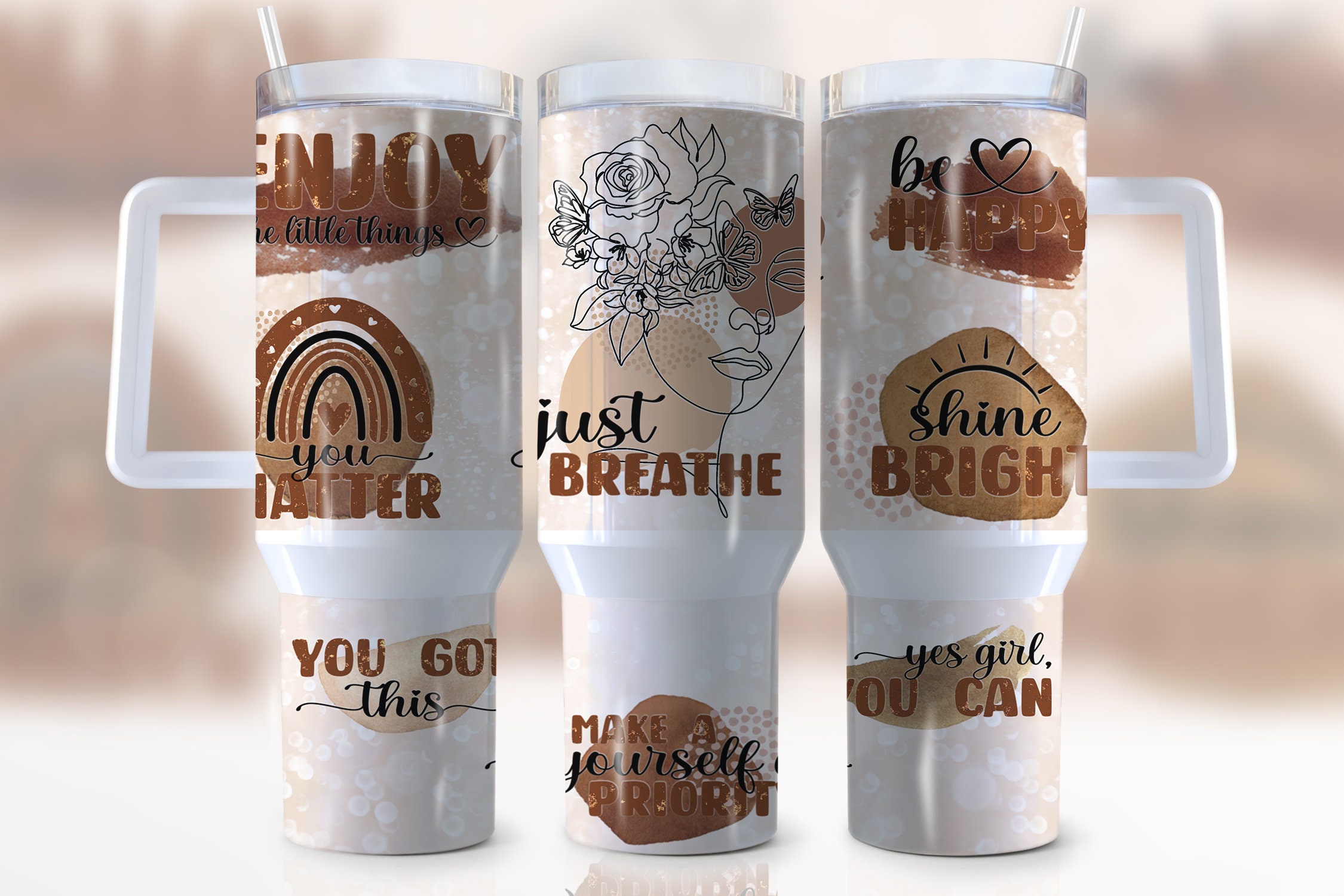 Daily Reminder Affirmations Custom Stanley Cup 40 oz 30 oz Tumbler With HandleTVC2301944