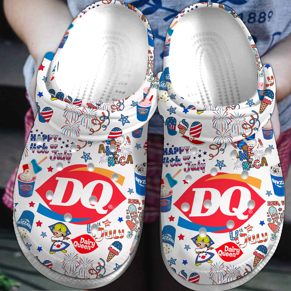 Dairy Queen Food Crocs Crocband Clogs Shoes Comfortable For Men Women and Kids