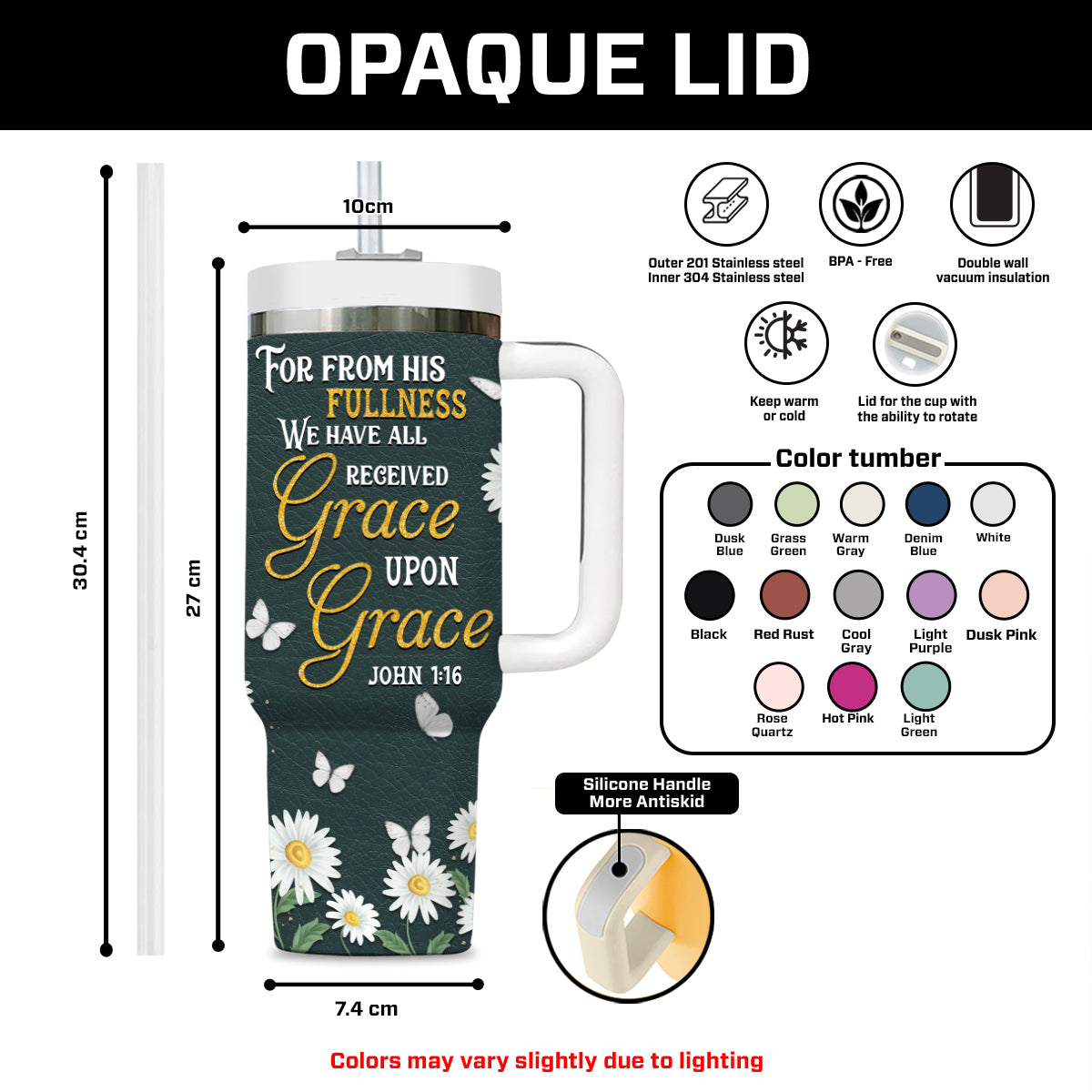 Daisy Butterfly Faith Custom Stanley Cup 40 oz 30 oz Tumbler With HandleTVC2301691 - Image 7