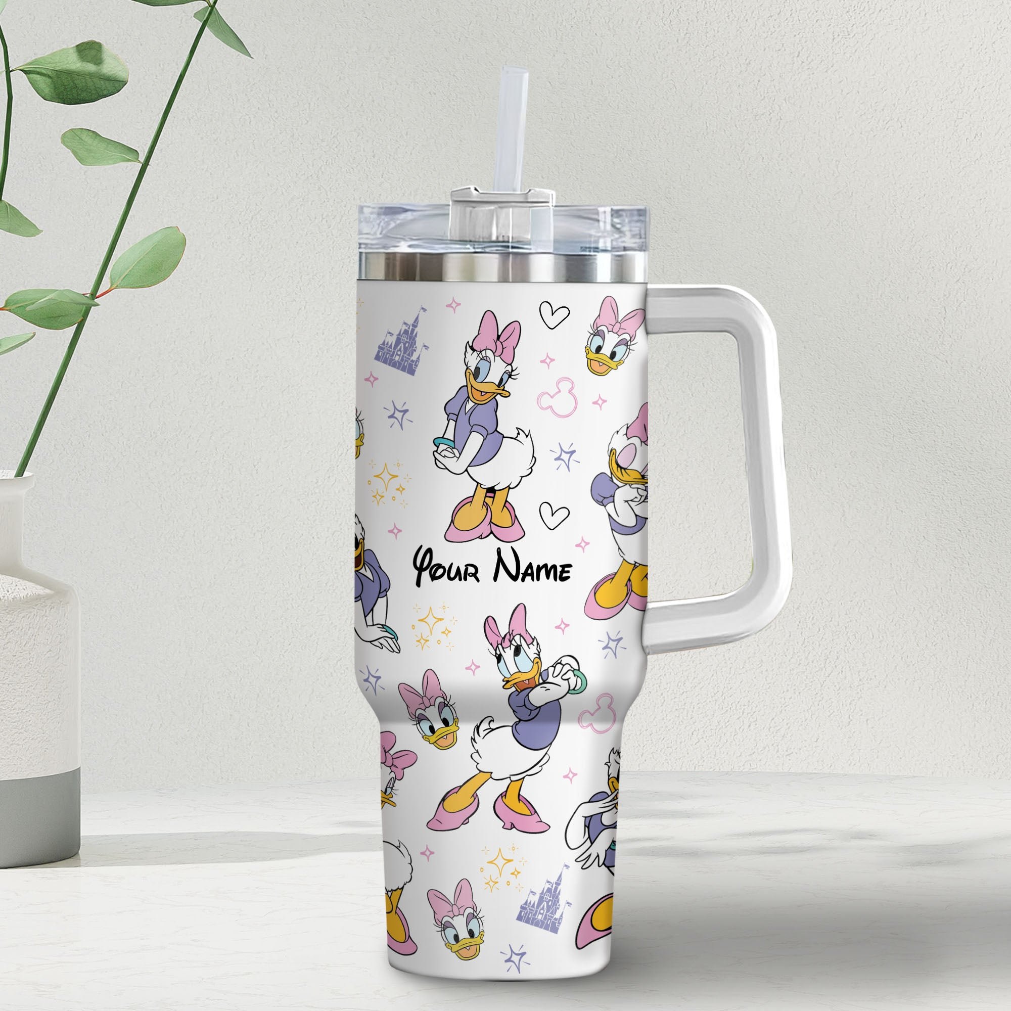 Daisy Duck Disney Cartoon Custom Stanley Cup 40 oz 30 oz Tumbler With HandleTVC2301982