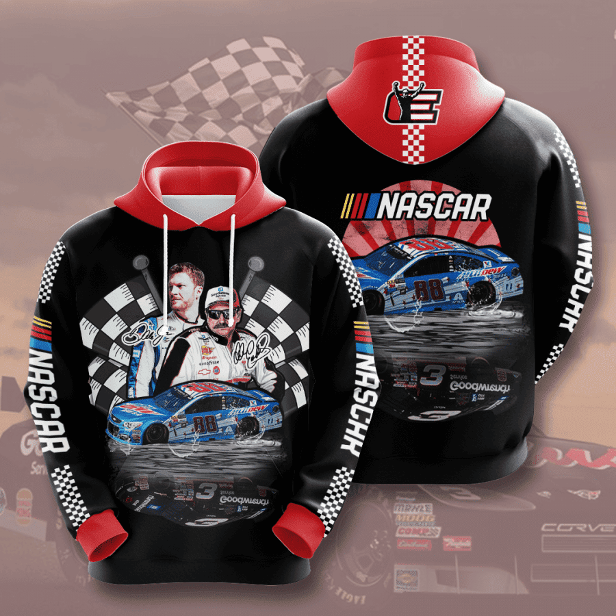 Dale Earnhardt 3D All Over Print Hoodie, Zip Hoodie