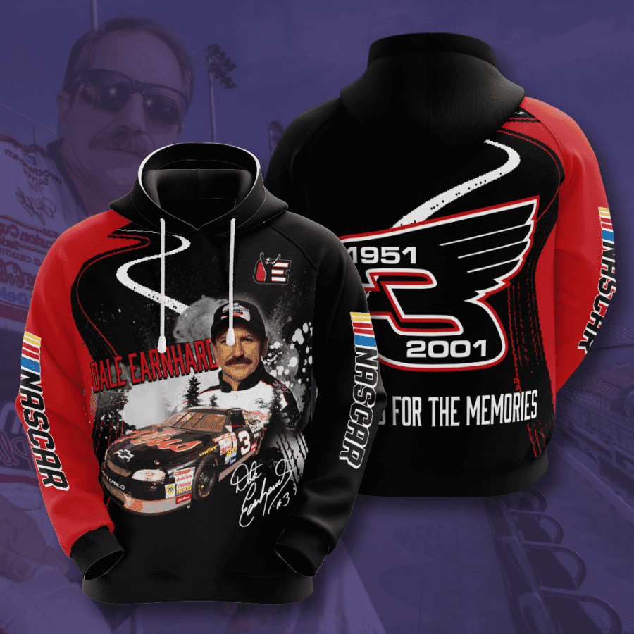 Dale Earnhardt NASCAR 3D All Over Print Hoodie, Zip Hoodie