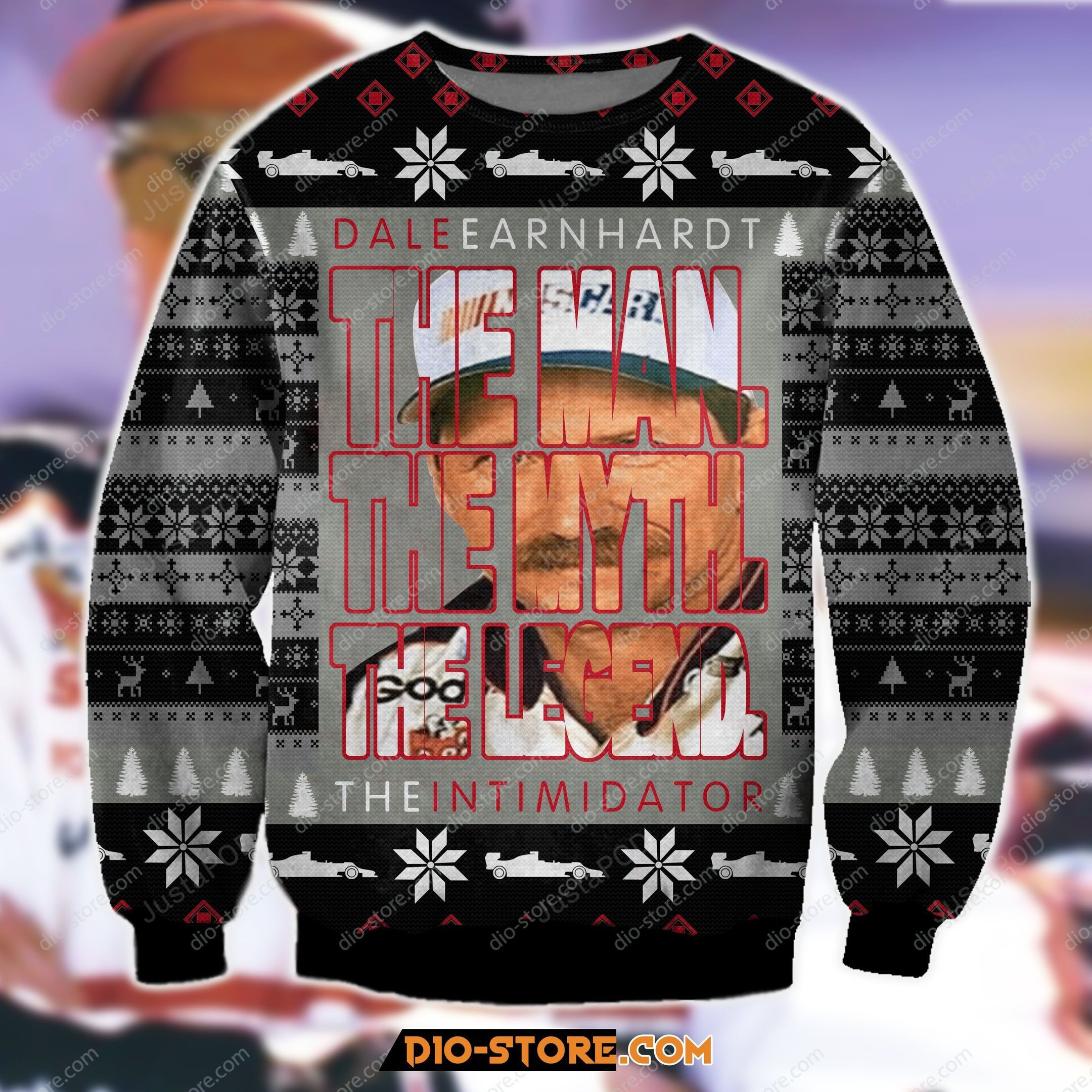 Dale Earnhardt The Man The Myth The Legend For Unisex Ugly Christmas Sweater Adult 3D Funny Matching for family