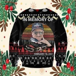 Dale Earnhardt Ugly Christmas Sweater Adult 3D Funny Matching for family