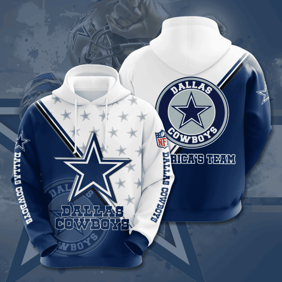 Dallas Cowboys 3D All Over Print Hoodie, Zip Hoodie