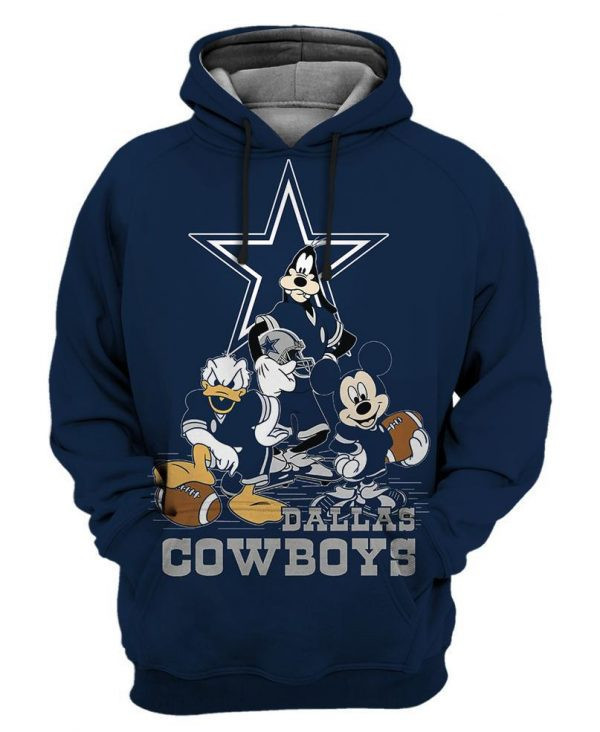 Dallas Cowboys 3D All Over Print Hoodie, Zip Hoodie