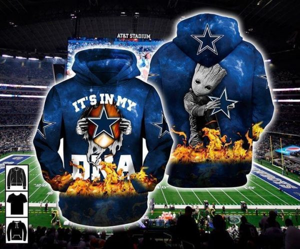 Dallas Cowboys 3D All Over Print Hoodie, Zip Hoodie