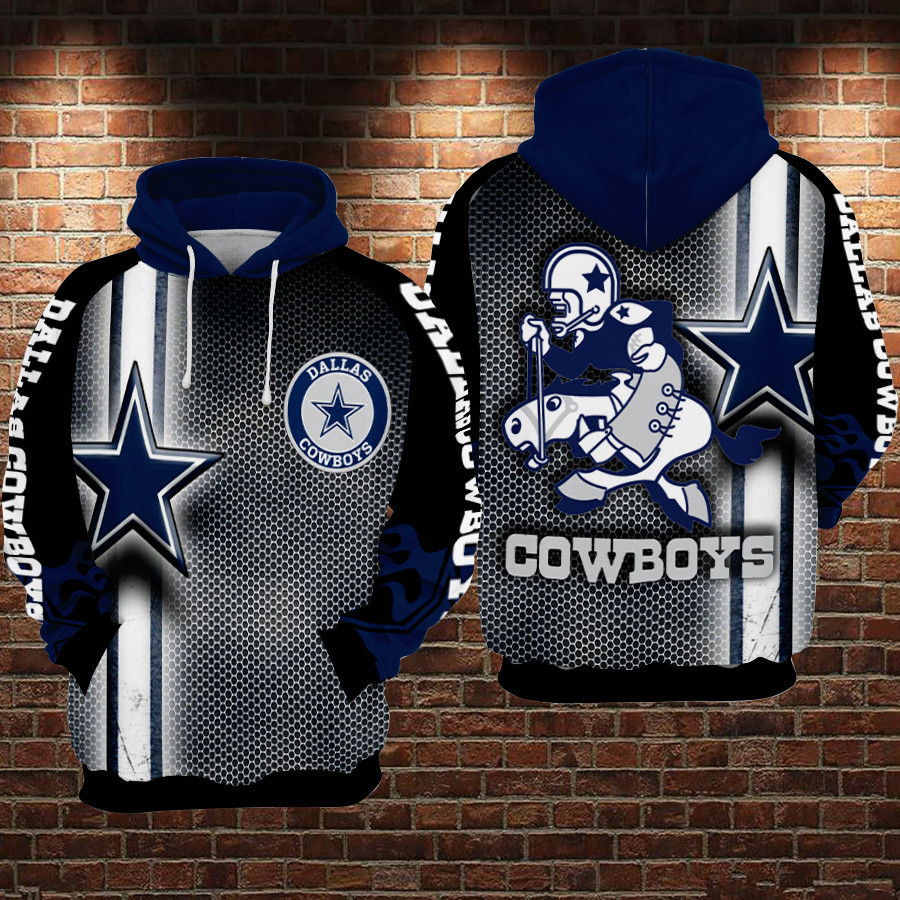 Dallas Cowboys 3D All Over Print Hoodie, Zip Hoodie