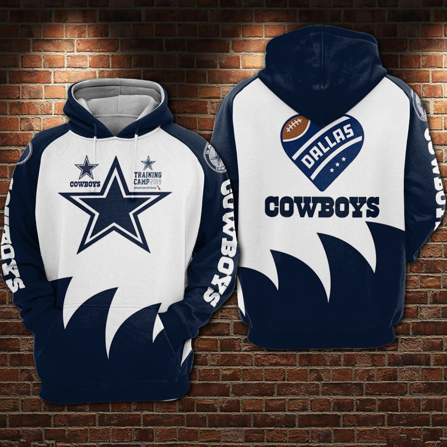 Dallas Cowboys 3D All Over Print Hoodie, Zip Hoodie