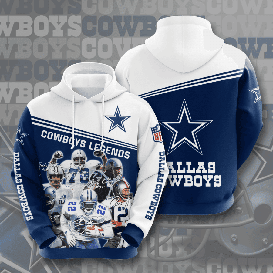 Dallas Cowboys 3D All Over Print Hoodie, Zip Hoodie