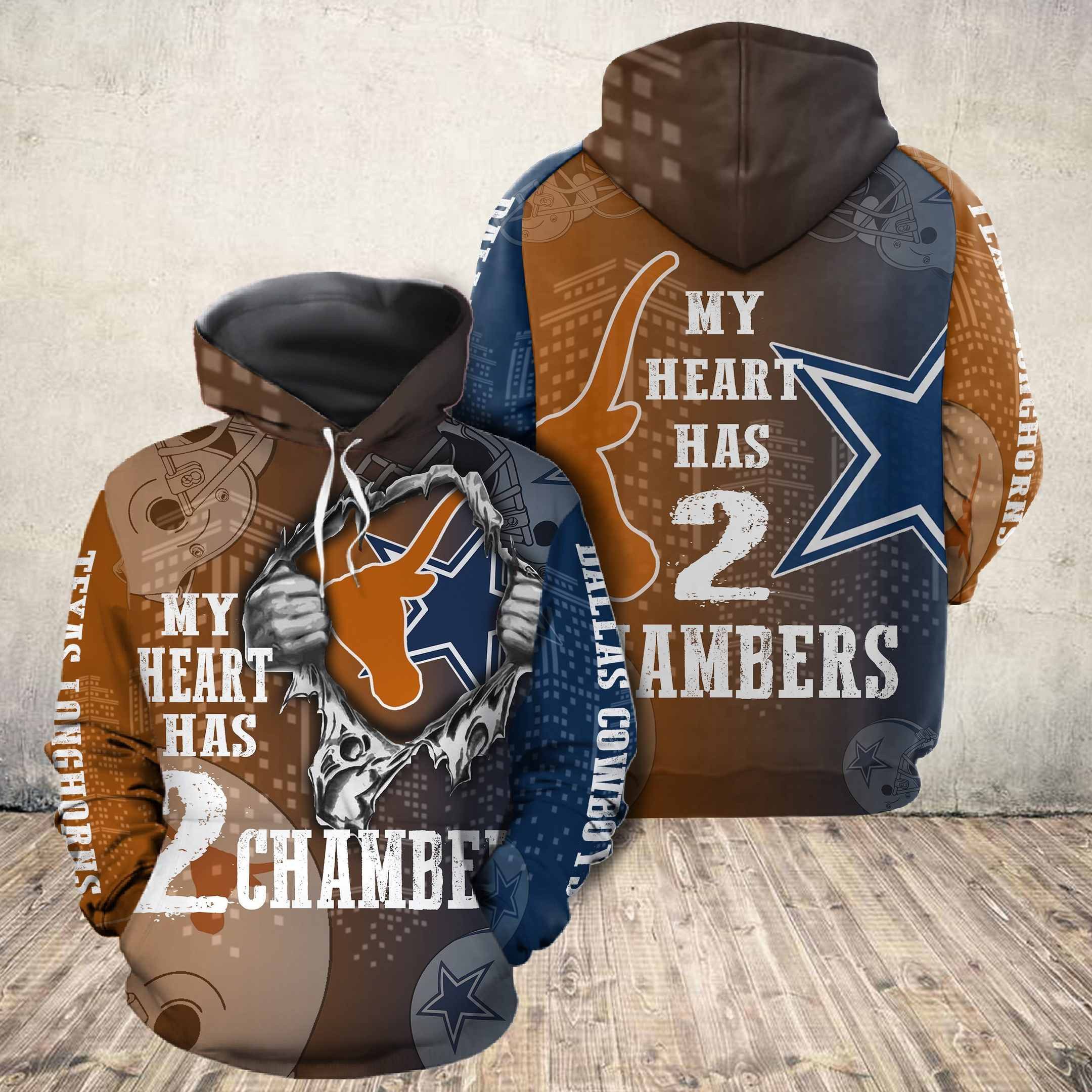 Dallas Cowboys 3D All Over Print Hoodie, Zip Hoodie